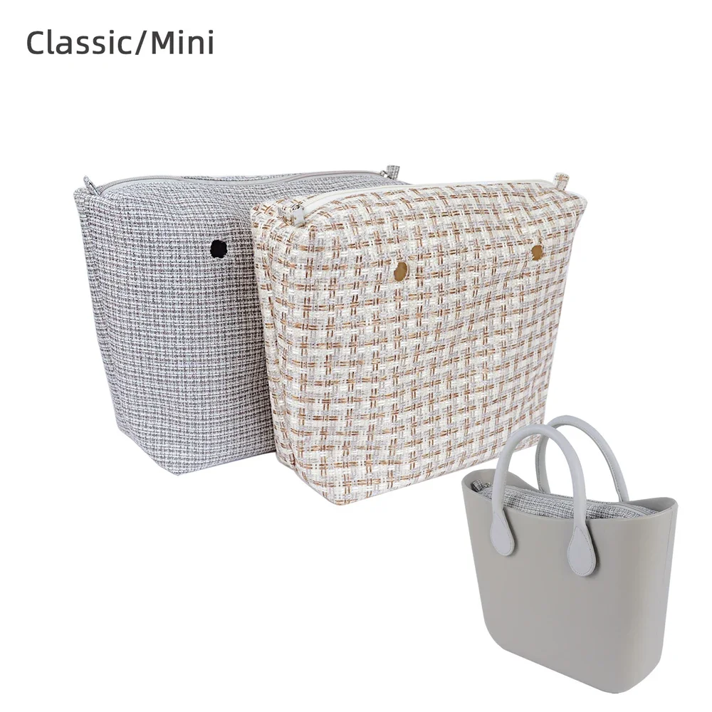 Tanqu Classic Mini Linnen Canvas Organizer Stof Binnenvoering Inzetstuk Voor Obag Mini O Tas Dames Handtas Accessoire