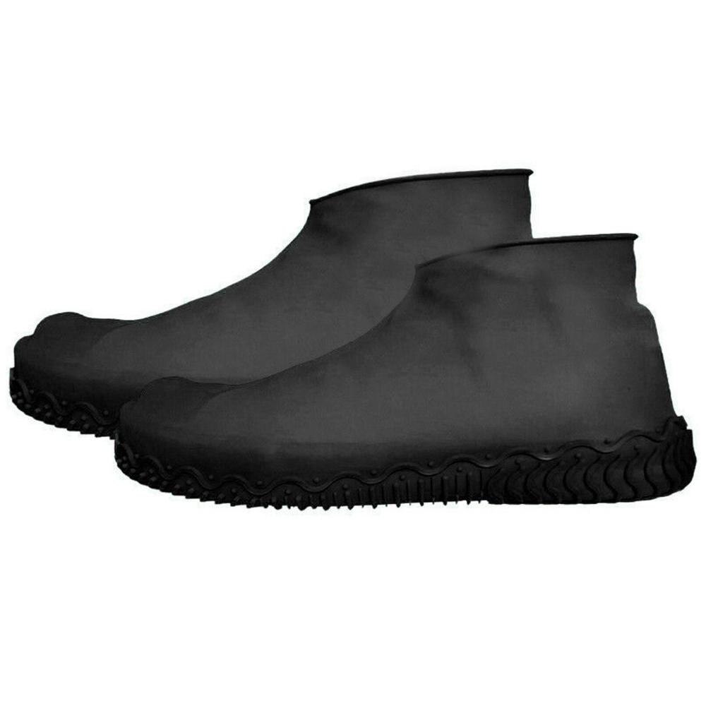 Silikon Überschuhe Regen Wasserdichte Schuh Abdeckungen Boot Abdeckung Protector Recycelbar Regen Schuhe Stiefel Überschuhe Galoschen & xs