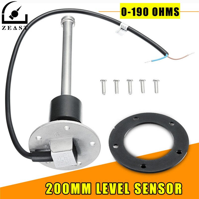 200mm Water Level Flow Sensor Liquid Fuel Meter Switch Boat Sender Unit Marine 0-190 ohms Measuring Tools