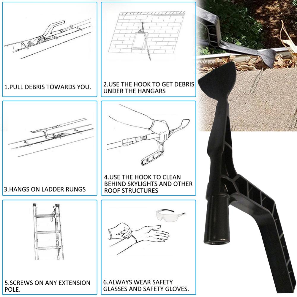 Gutter Cleaning Spoon Scoop Hand Tool Gutter Tool for Farm Garden Gutter Skylights Roof Structure Cleaning Tool