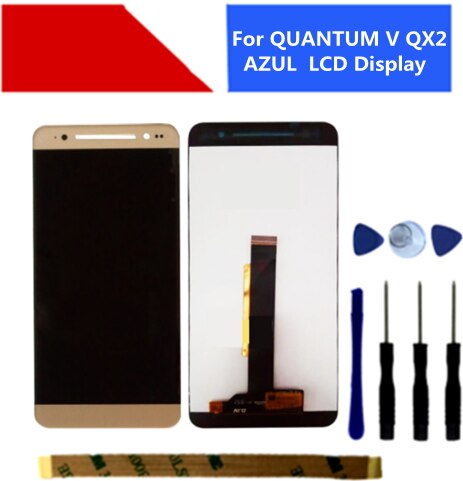 5,5 pulgadas para la V QX2 AZUL pantalla táctil LCD de montaje del Sensor de vidrio para QUANTUM UL / Positivo QX2