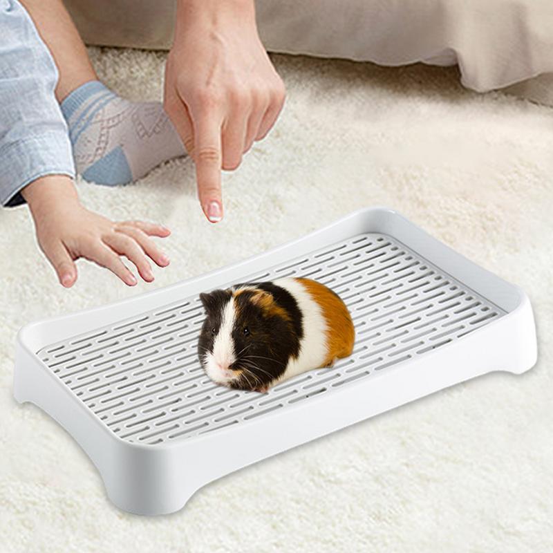 Konijn Wc Vierkante Kooi Doos Potje Trainer Stevige Bunny Box Kattenbakvulling Pan Huisdier Pan Wc Voor Volwassen Cavia Konijnen Hamster