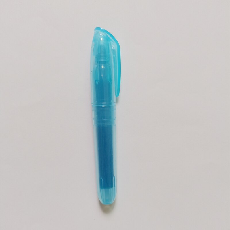 Bolígrafo resaltador de 6 colores, papelería, rotulador fluorescente, pintura, dibujo, marcador, suministros escolares de oficina: Blue