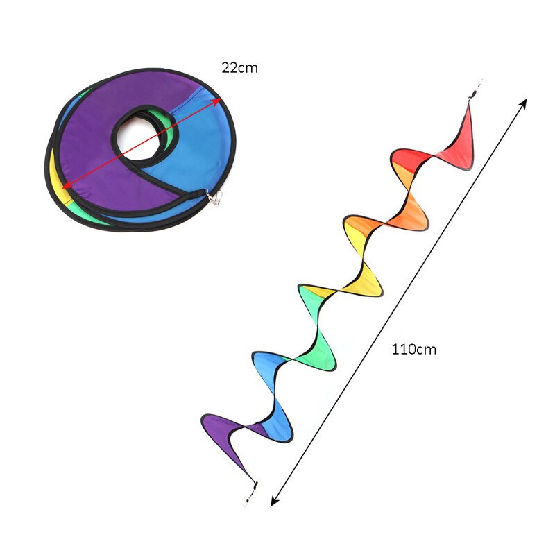 Faltbares campingzelt, regenbogen-spiralwindmühle, windspiel, heim- und gartendekoration, 03kd stück