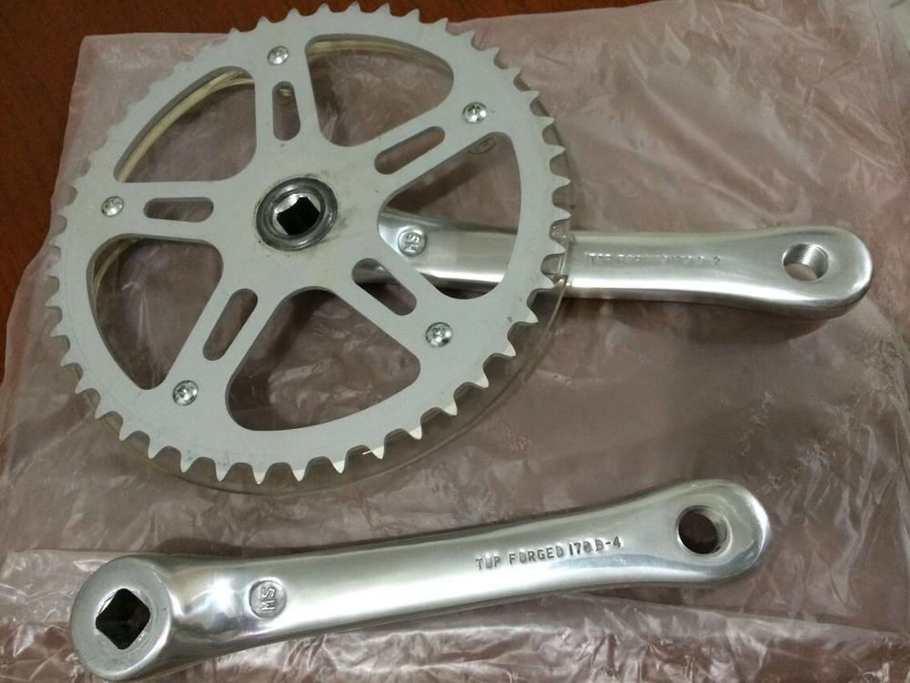 Stock 46T Full Alloy Aluminum Bike Crankset 152mm 170mm Crank Arm Mountain Bike Fix Gear Cycling Chain Wheel