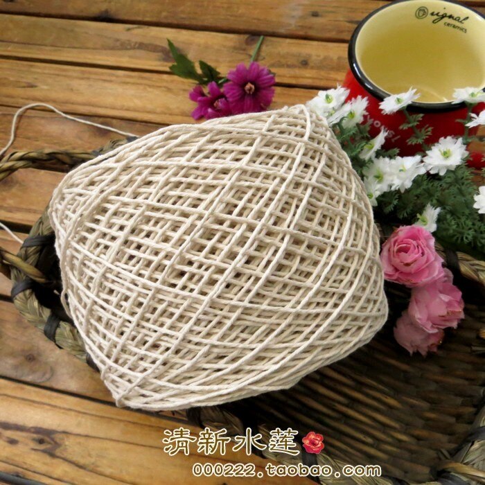 handgemachte häkelarbeit haken blume tasche haken DIY untersetzern isomatte hohlgeflecht volle baumwolle Beige ursprünglich dicke linie