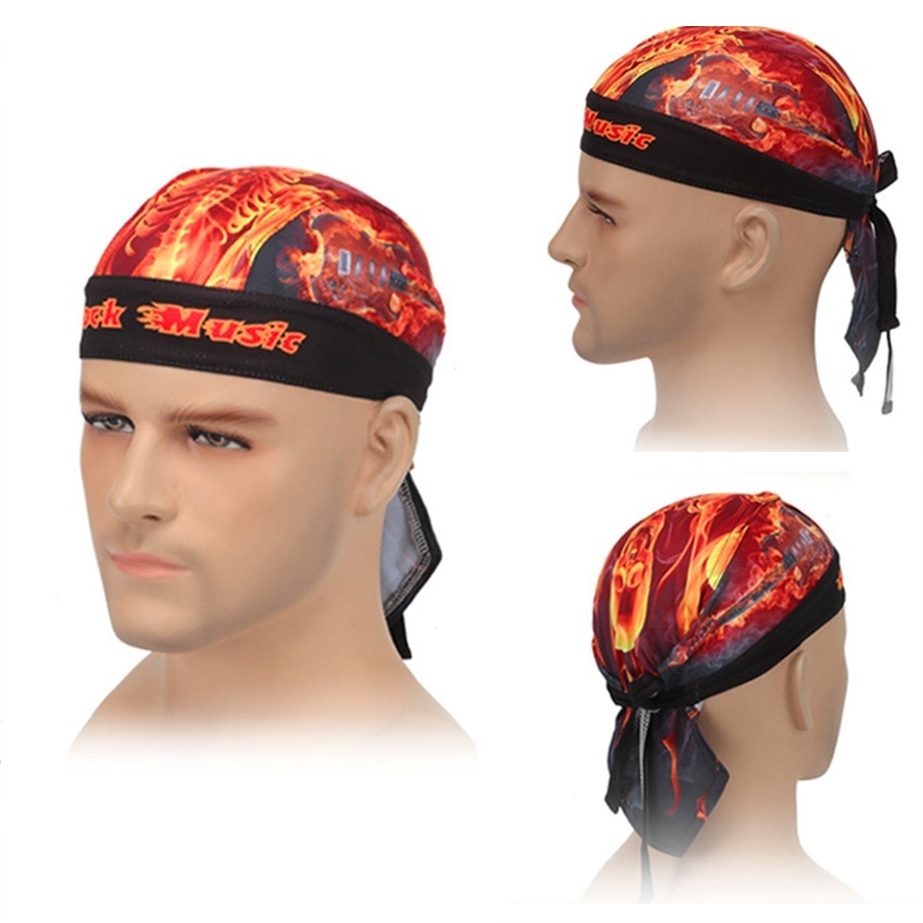 Casquette de cyclisme d'été respirante, bandeau de soleil, écharpe de cyclisme vtt, Bandana de vélo pour hommes, écharpe de tête Pirate
