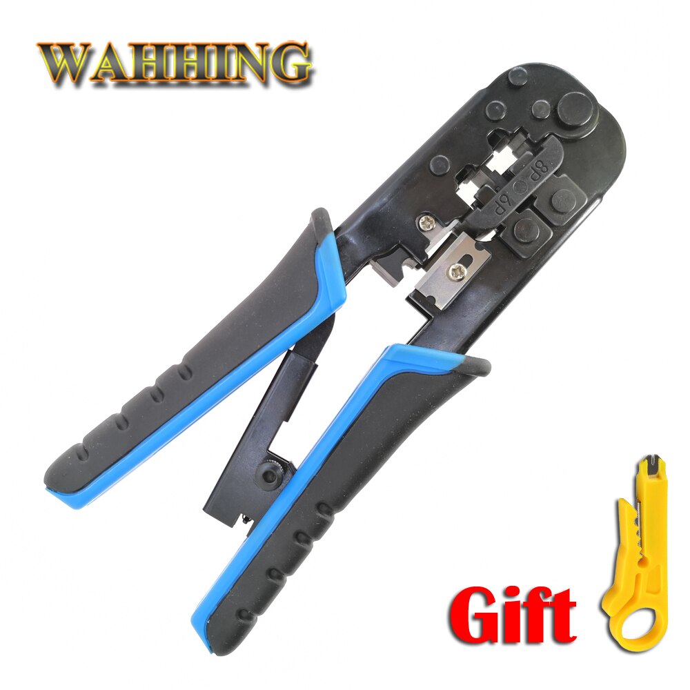 Multifunctionele RJ45 crimper handgereedschap tangen RJ12 RJ45 crimper cat6 cat5e cat5 Kabel Stripper drukken lijn klem tang clip