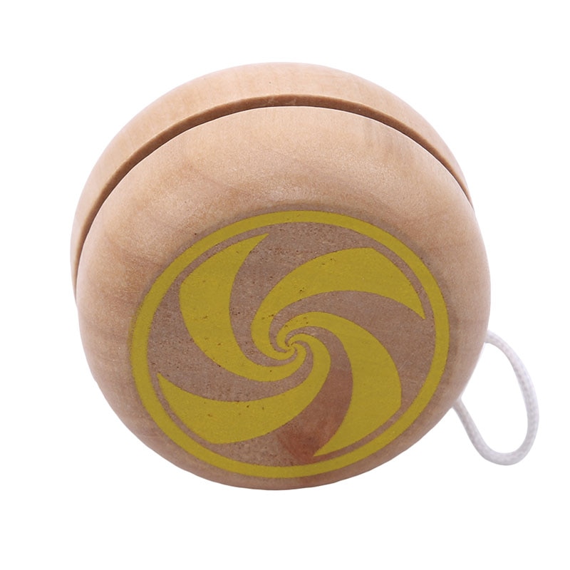 1pc børn tromleformet yoyo legetøj træmateriale yo yo bolde træ yo-yo legetøj til børn
