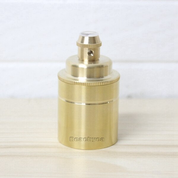 E27 Brass Lamp Holder Vintage Bulb Base Holder Pendant Light Fittings for Home Lights: Raw brass