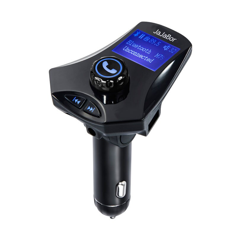 JaJaBor Bluetooth Car Kit Handfree 5V/2.5A Dual USB Fast Charge Aux Stereo Car MP3 Player FM Transmitter Playing Folder Music