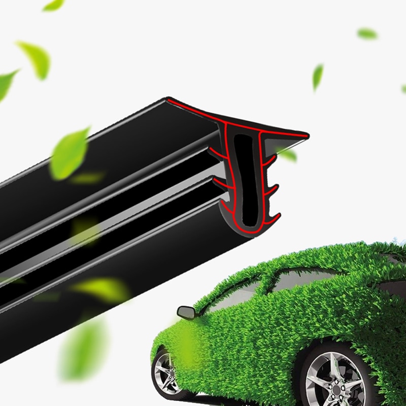 Tira De Sellado De Goma Para Salpicadero De Coche - 1.6 Metros, Negro Mate, Para Huecos De Hasta 8mm