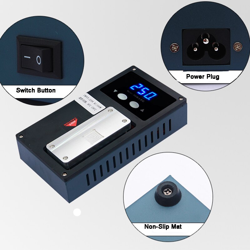 Phone Bezel Frame Separator Middle Frame Separate Heating Plate Machine for iPhone LCD Frame Separate Glue Remove machine