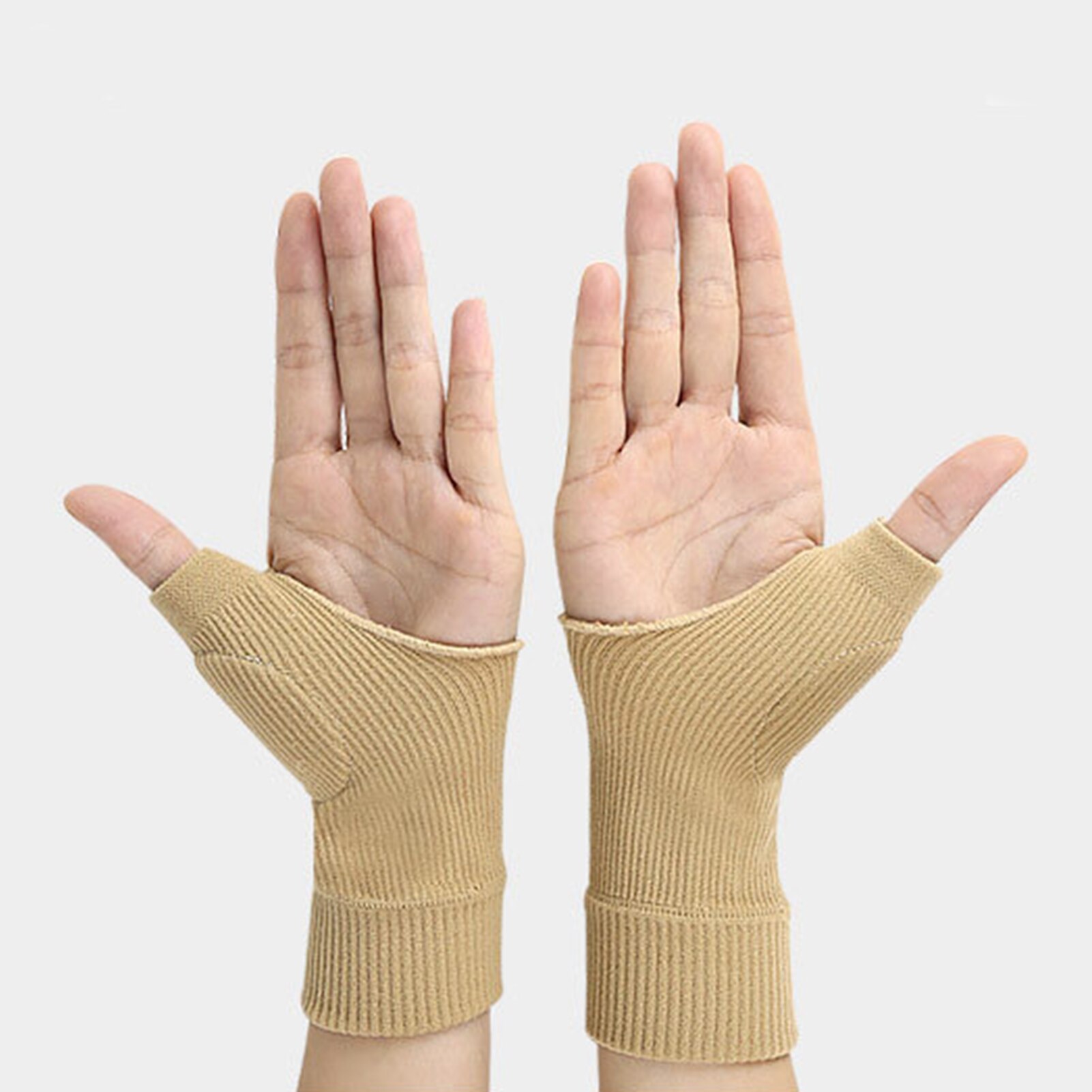 1 paar unisex-winterhandschuhe, einfarbig, fingerlos, sport-kompressionshandschuhe, fitness-trainingshandschuhe, handgelenkwärmer