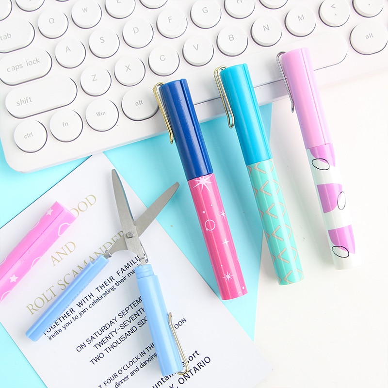 Forbici studente protalbe penna-venire la moda stile di piccola dimensione