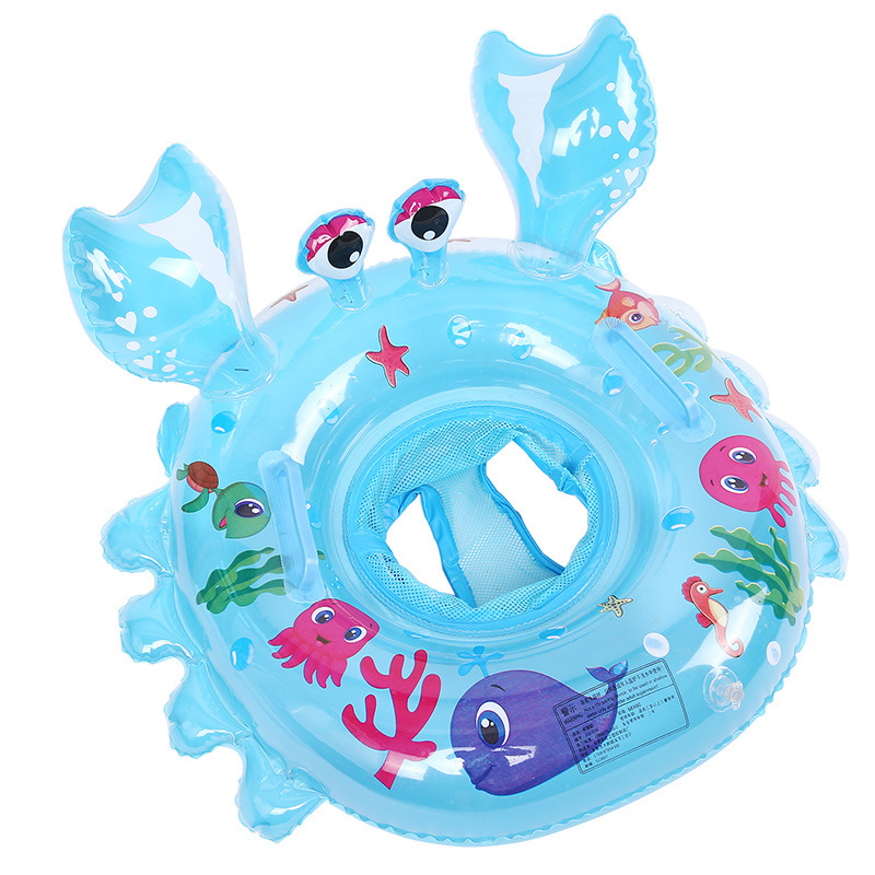 Crab Environmental Protection PVC Baby Swimming Ring 0-4 Years Old Children Sitting Ring Armpit Inflatable Toy Boys And Girls