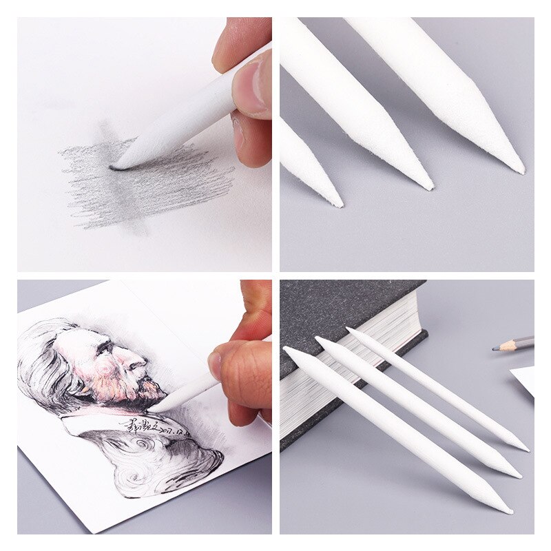 Herramienta de dibujo de arte duradero, lápiz de papel Pastel para bocetos, escuela, suministros de pintura de bocetos, 3/6/8 Uds.