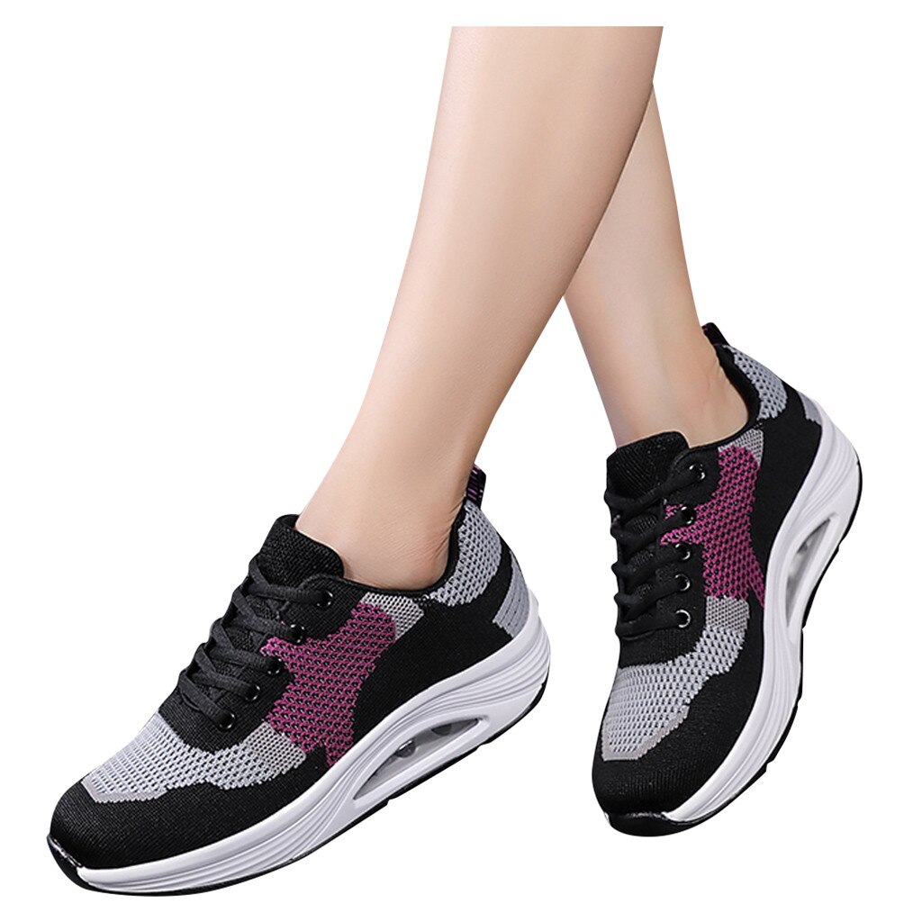 Sport Running Shoes Air Cushion Lightweight Breathable Sneakers Spring Women men Running Shoes #g4: Purple / 6