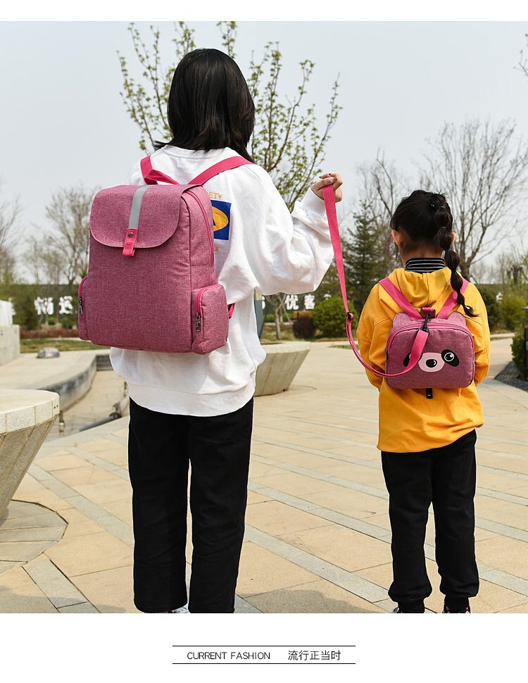 A mãe eo Bebê de Enfermagem-Grande capacidade saco de Fraldas Mochila Multi-funcional Imagem diu fang bao Saco de Passeio Do Bebê Ferramenta Storgage: Pink