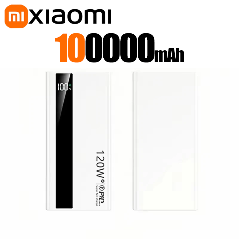Xiaomi powerbank 200000 mah 120w caricabatterie portatile super veloce con capacità ultra elevata e display digitale a led per iphone: Verde