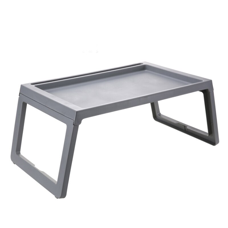 Escritorio plegable para ordenador portátil para estudiantes, dormitorio perezoso, escritorio de estudio portátil, cama multifunción, mesa plegable Simple, MINI Mesa para niños en casa: Gris claro