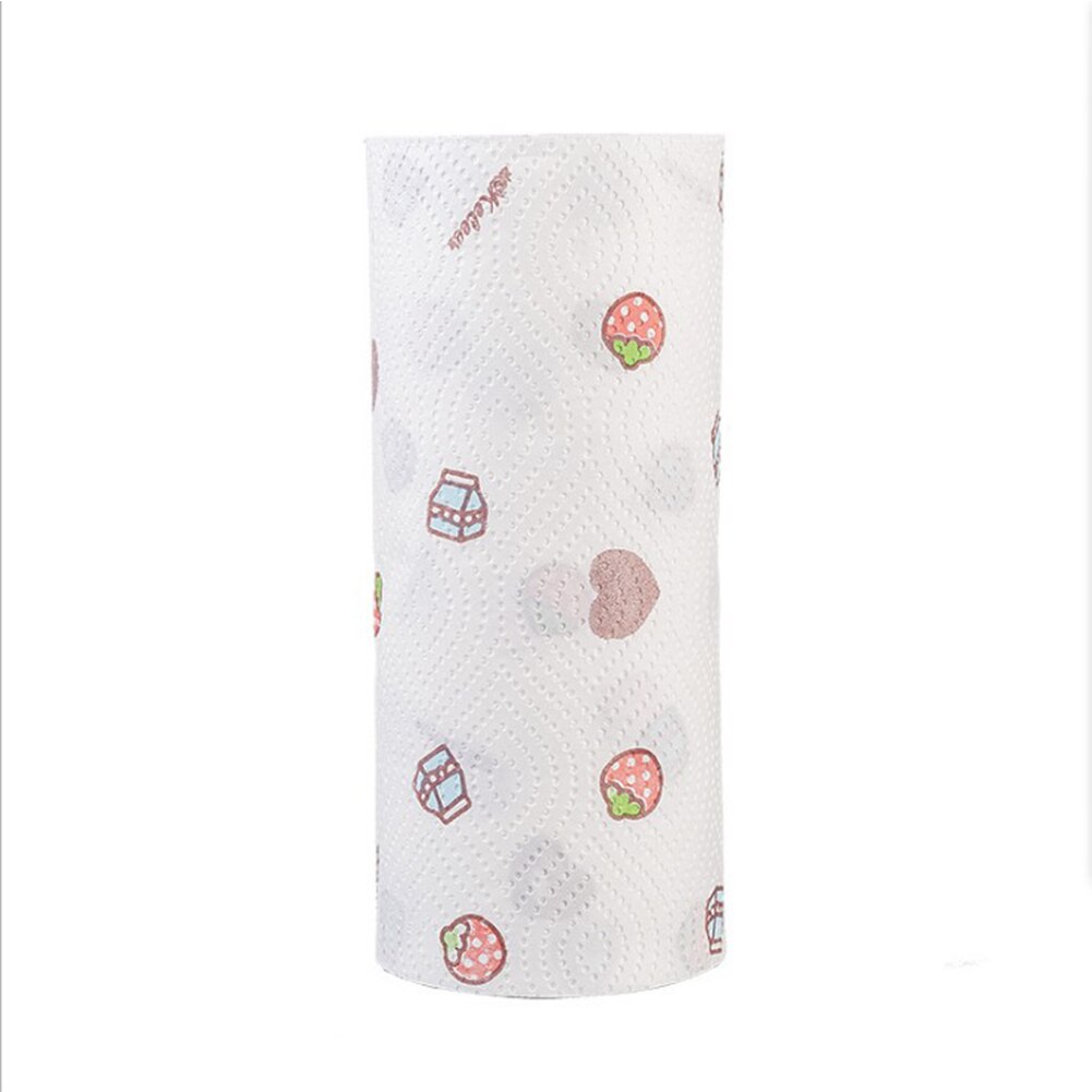 Chiffon de cuisine jetable, papier de cuisine unique, papier de chiffon paresseux de nettoyage, absorbe l'huile de l'eau essuyer petite serviette torchon
