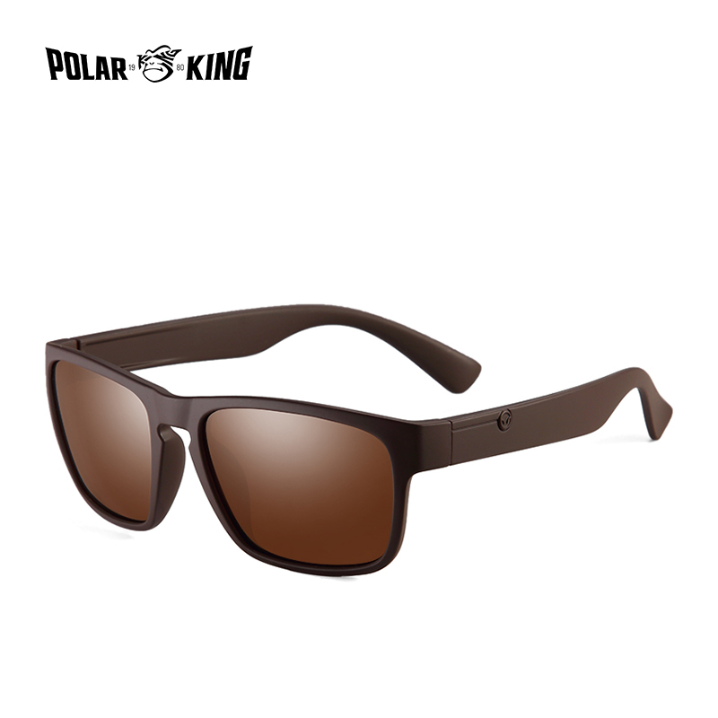 POLARKING, gafas de sol polarizadas para hombres, gafas de sol de plástico, gafas de sol cuadradas a la para hombres, gafas de sol de viaje: Azul