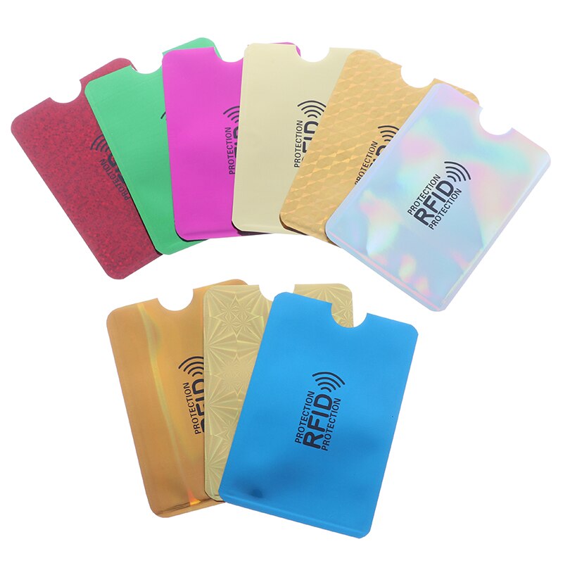 10PCS Unisex foglio di alluminio RFID cassa della carta di credito anti-smagnetizzazione titolare della carta protezione sacchetto schermante NFC titolare della carta antifurto: Default Title