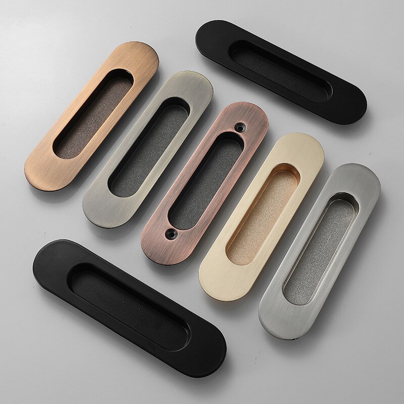 1 Pc Embedded Schuifdeur Handgrepen Verborgen Onzichtbare Kast Kledingkast Kabinet Push/Pull Handvatten Deur Hardware