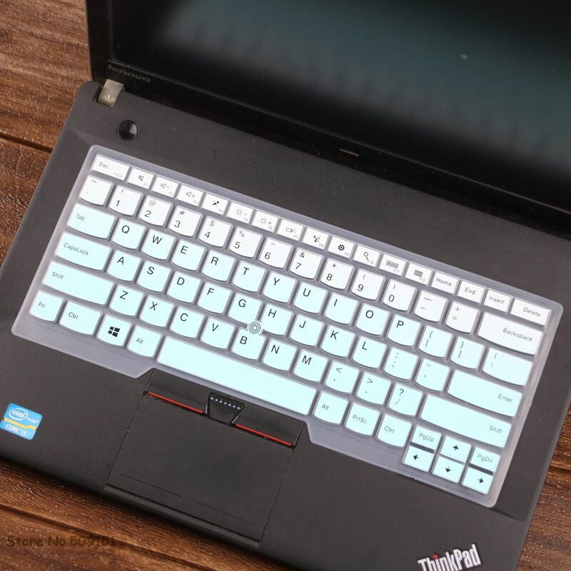 silikon tastatur abdeckung haut schutz für Lenovo thinkpad S440 E455 E450 E455 E460 E465 T450 T450S X1 Yoga: Gradient skyblue