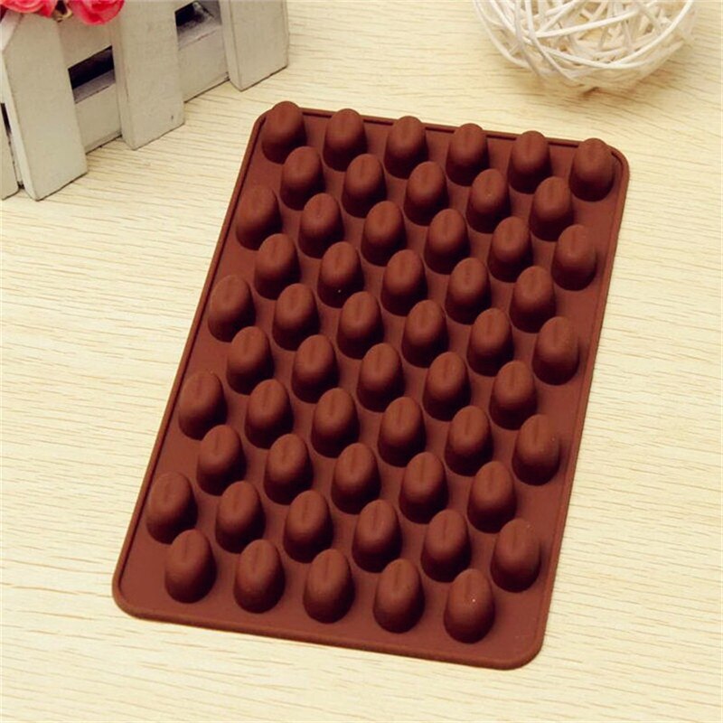 1PC Silicone Mini 55 Holes Chocolate Bean Mold Jelly Candy Soap Baking Mould