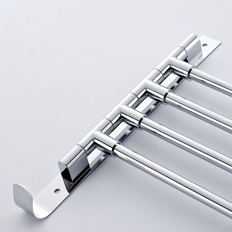 Bathroom Organizer Stainless Steel Container Shelf 360 Degree Rotation Towel Storae Rack Upscale Towel Rack