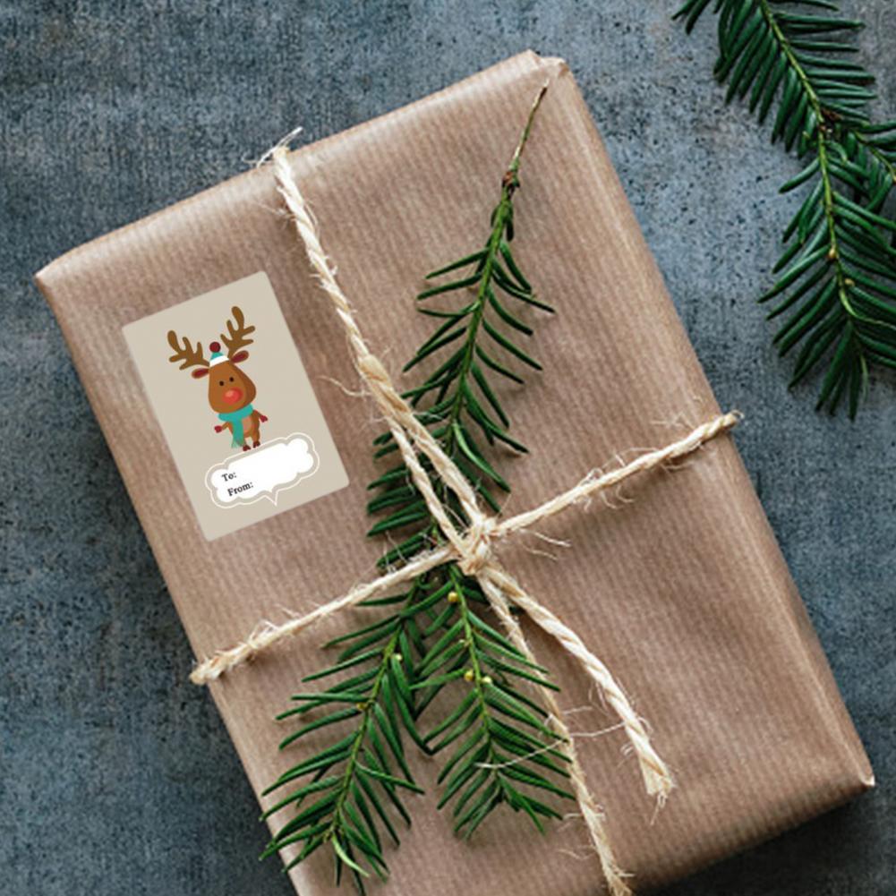 1 Roll Self-adhesive Labels Fancy Eye-catching Sticky Labels Compact Decorative Seal Labels