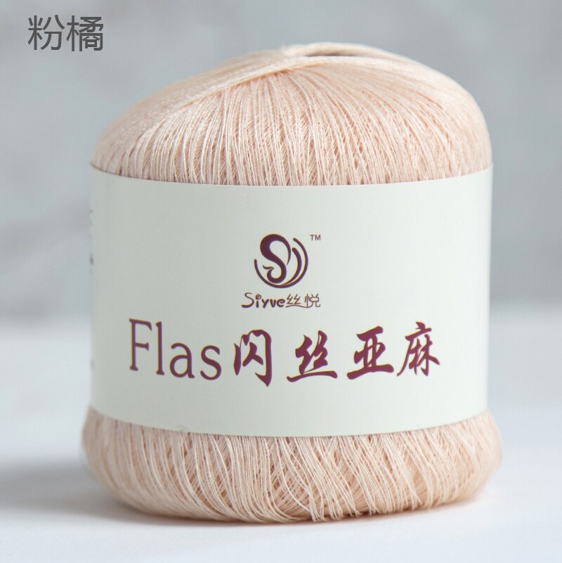 50g/ball Flax Yarn Crochet Line Hand Knit Threads Sew Knitted Yarns Handmade Needlework Crochet Yarn: 46
