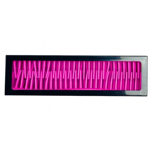Makeup børste læbestifter organizer holder kosmetiske værktøjer opbevaringsboks organizadora børste og tilbehør organizer box: Sort rose rød