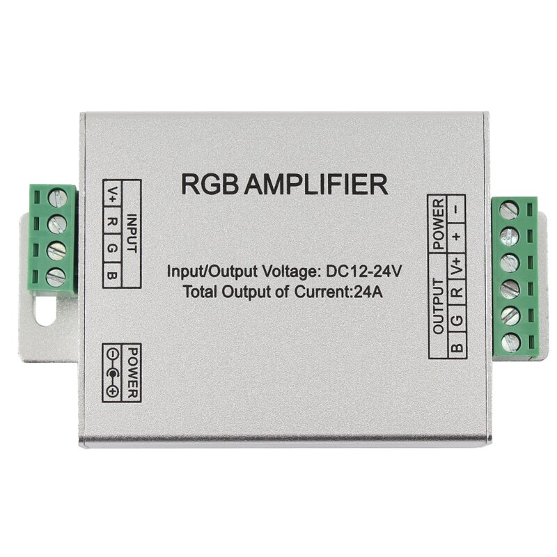 DC 12V 24V RGBW RGB Amplifier LED Strip Controller Amplifier RGBW RGB LED Controller Strip Power Repeater Console Controller