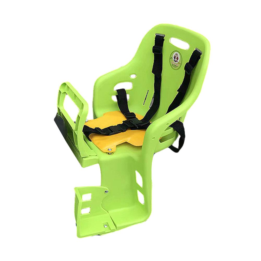 Comfortable Bicycle Mounted Child Carrier Bike Seat Outdoor For Children Toddlers Kids: Green