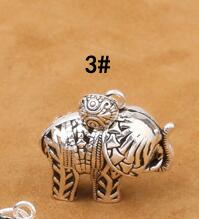 100% 925 silber Elefant Charme DIY Armbinde Charme Gute Glück Elefanten Charme Schmuck Kleine Anhänger: Stil 3