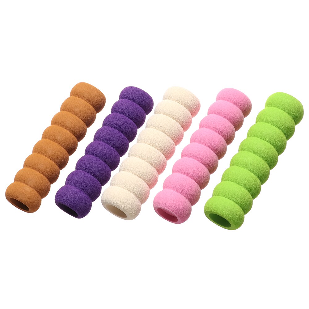Tope de goma para manija de puerta, Protector redondo de pomo de puerta, cubierta de espuma, Protector de muebles para seguridad de bebé, práctico, libre de estática, 5 uds.