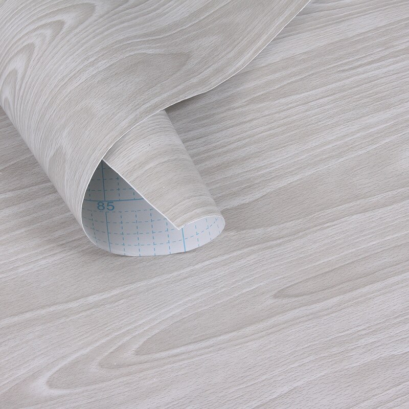 Papier peint auto-adhésif avec Grain de bois PVC, armoire de cuisine, meuble, armoire, étudiant, papier peint auto-adhésif