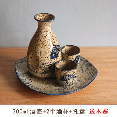 Japansk keramikk sake vinsett hvit gul sprit flaggegryte retro liten vinkoppdress antikk separator tradisjon vintøy: 9