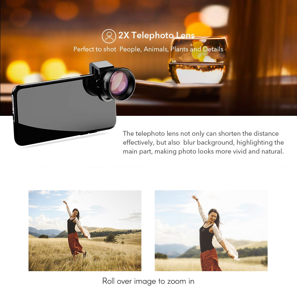 5in1 Hd Mobiele Telefoon Lens Set Fisheye 110 ° Groothoek 170 ° Super Groothoek 10x Macro-2x telelens 195 ° Lens Voor Iphone
