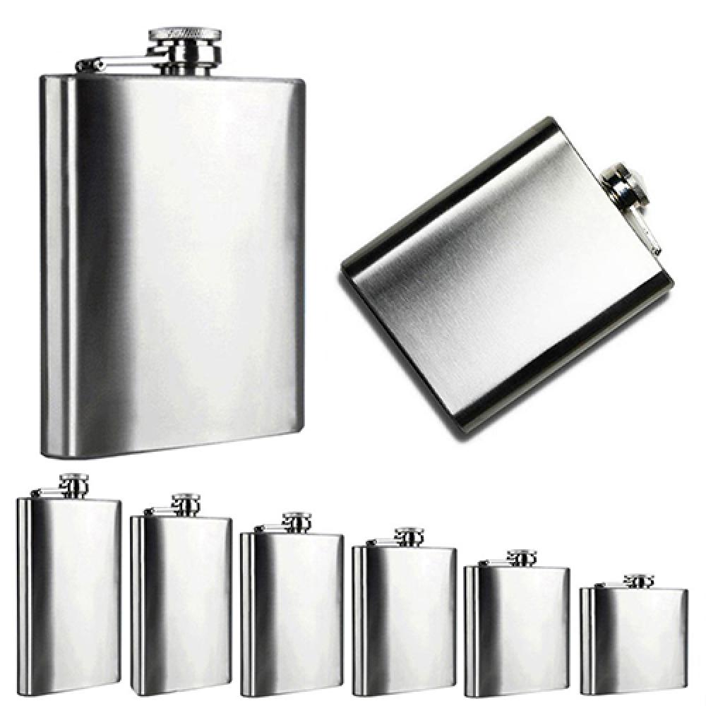 4 5 6 7 8 10 Oz Stainless Steel Hip Flask with Funnel Liquor Whisky Outdoor Portable Pocket Flasks Alcohol Bottle heupfles