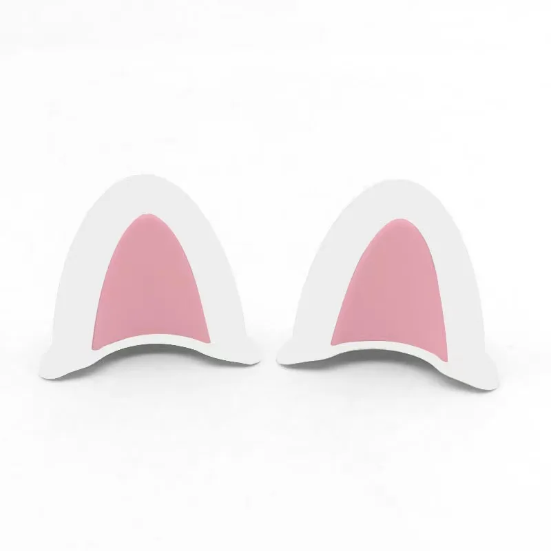 Universal Helmet Cat Ears Decoration Motorcycle Electric Car Driving Styling Cute Cat Ears Stickers Decor Helmet Accessories