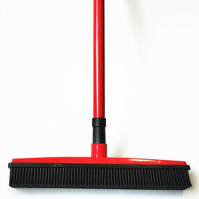 Tapijt Bezem Non-stick Artefact Huisdier Plastic Handsfree Rubberen Borstel Afstoffen Floor Schrapen