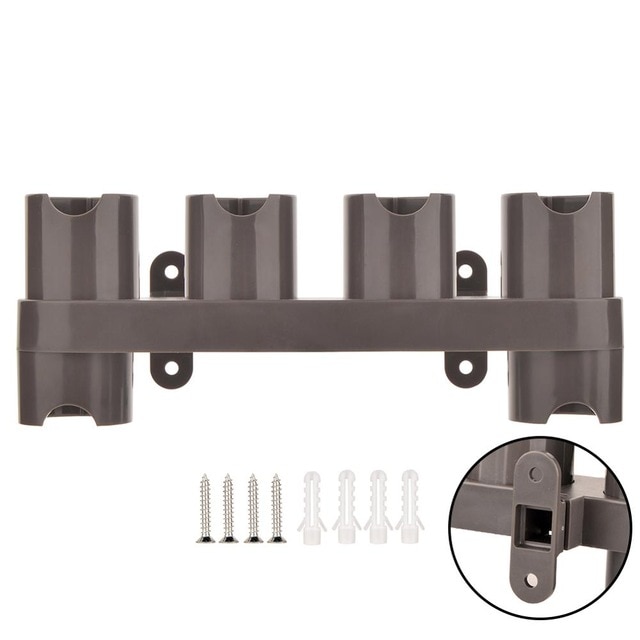 Soporte de almacenamiento para Dyson V11 Dok, piezas de limpiador al vacío sin perforaciones, soporte de almacenamiento, 9 agujeros, práctico adaptador de herramientas de extensión: C