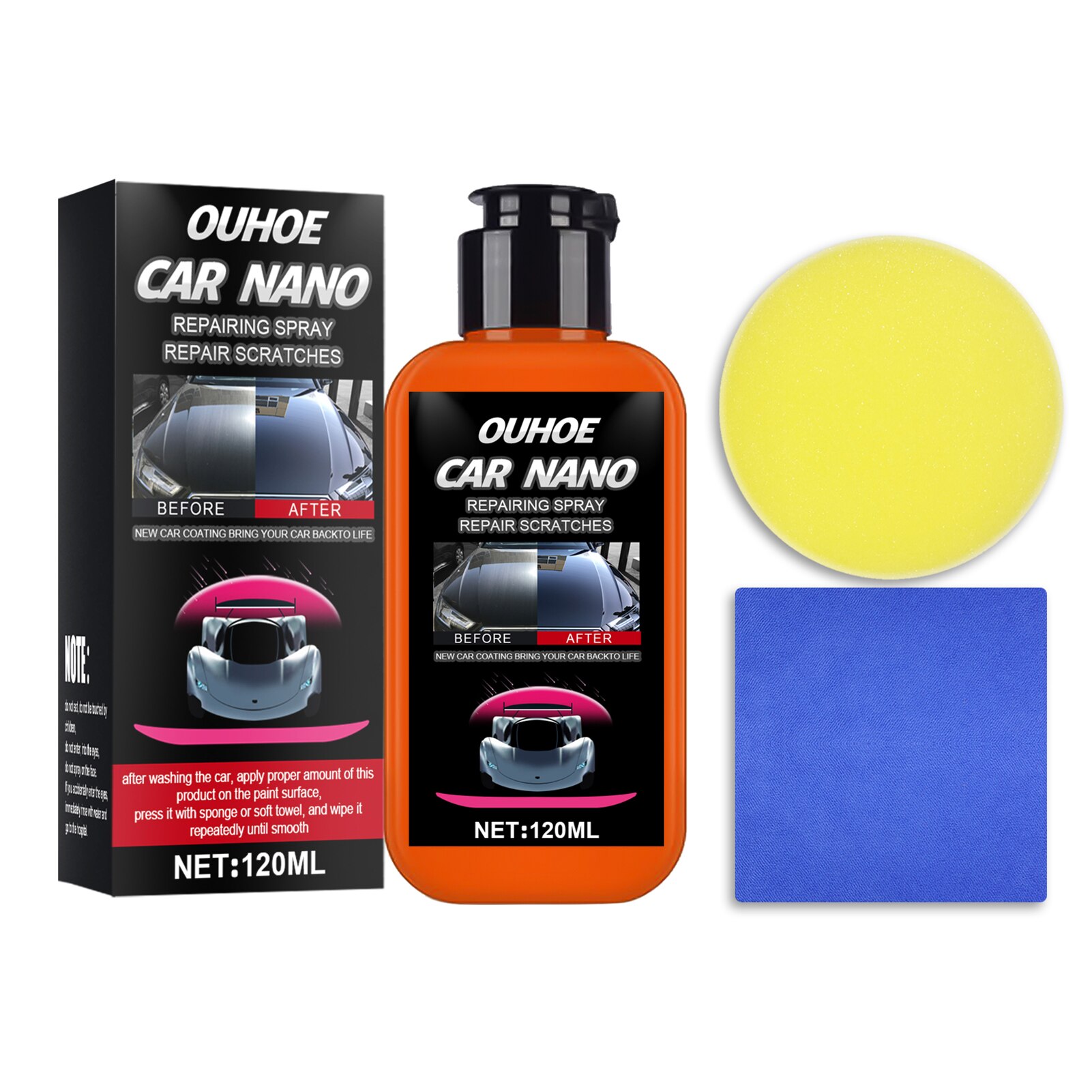 Auto Nano Repareren Spuiten Auto Krassen Verwijderen Vloeibare Keramische Jas Super Hydrofobe Repareren Spuiten Auto Coating Wax Auto Maintenan