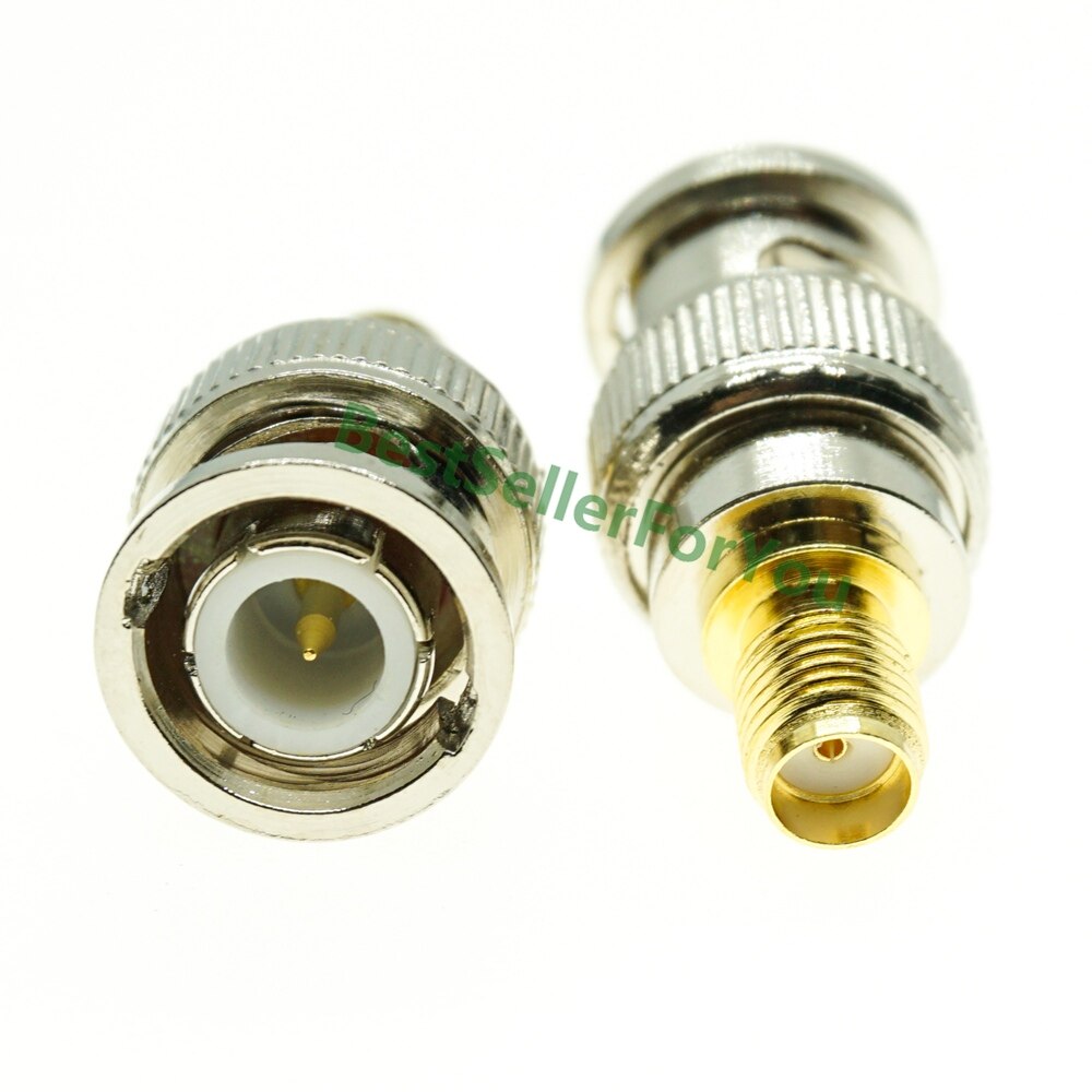 Connector BNC MALE Female To SMA RP SMA Male Female RF Connector Adapter Test Converter Kit Set: BNC  SMA JK