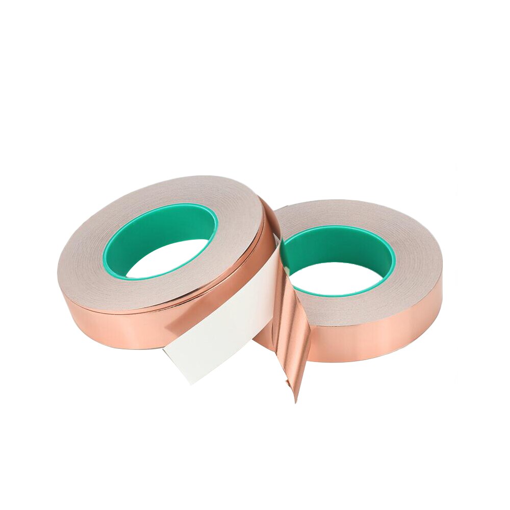 20 m CSD Double Conductive Copper Foil Tape Adhesive Pure Copper Conductive Tape Shielding Tape 3MM 5MM 8MM 12MM 18MM