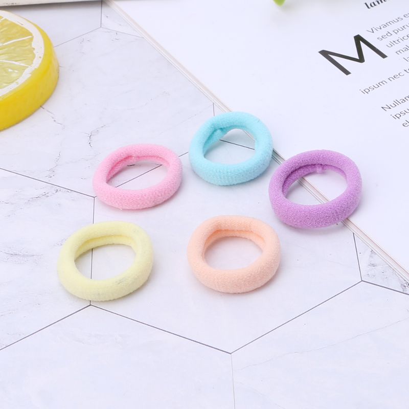 Lot 100 Pcs Kids Elastic Hair Bands Girls Children Rope Accessories Ponytail Holder Scrunchy Headbands Rubber Band Gum